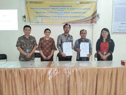 Signing of a MoU between STT BNKP Sundermann and BPS-Statistics Gunungsitoli Municipality